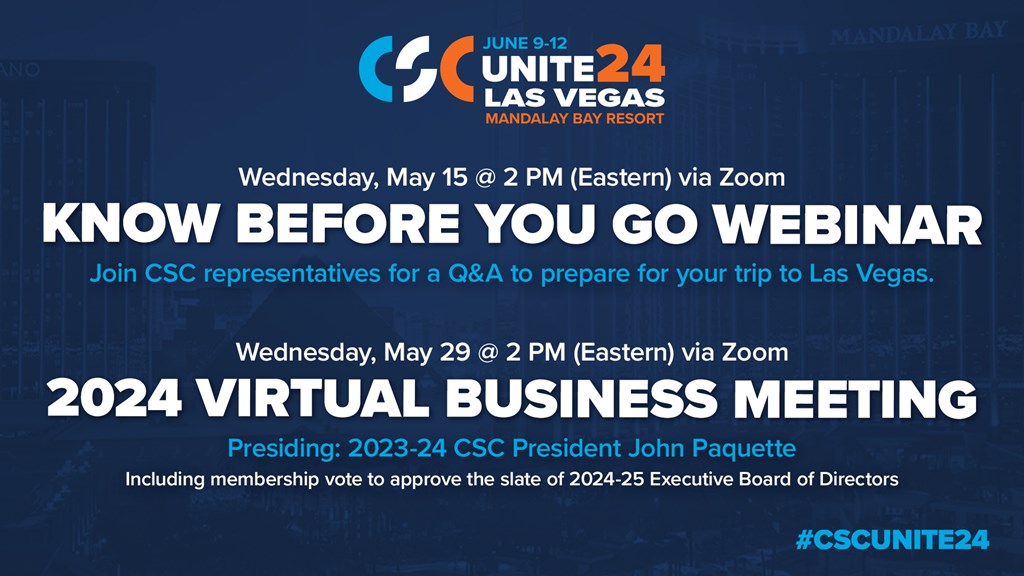 #CSCUNITE24: Know Before You Go live webinar and Virtual Business Meeting